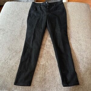 REFUGE womens black jeans; size 14